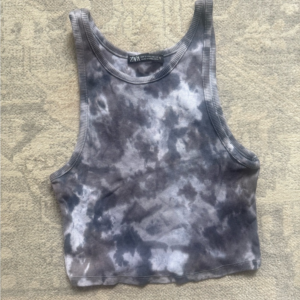 Zara Custom Tie-Dyed Women's Crop Top Tank